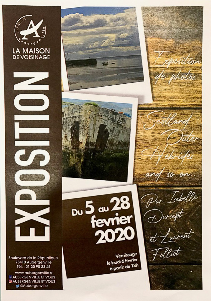 Affiche - Exposition Laurent Folliot 2020 - Aubergenville